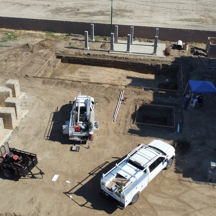 Multifamily site aerial